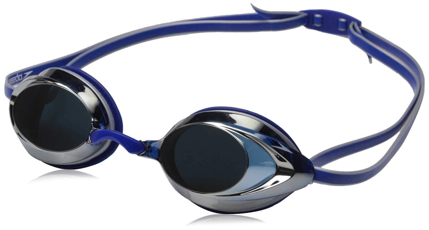 Speedo Jr Vanquisher 2.0 Mirrored Swim Goggles Blue 1sz for sale online 