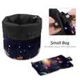 thumbnail image 4 of PhooArto Drawstring Cosmetic Bag, Barrel Shaped Portable Travel Makeup Bags, Space Stars Universe Cosmic Large Capacity Waterproof Multifunctional Bucket Toiletry Bag, 4 of 6