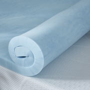 Slumber Solutions 2 Gel Memory Foam Flat Topper, Twin
