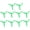 Green, variant on 10PCS 3-Blade Propeller 70mm 2mm Hole Plastic RC Plane Drone Blades for DIY Boat Car Rotating Accessories