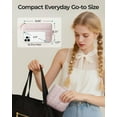 thumbnail image 6 of BAGSMART Small Makeup Bag, Puffy Portable Cosmetic Pouch with Charm Zipper, Water-Resistant Travel Organizer for Women, Lilac, 6 of 6