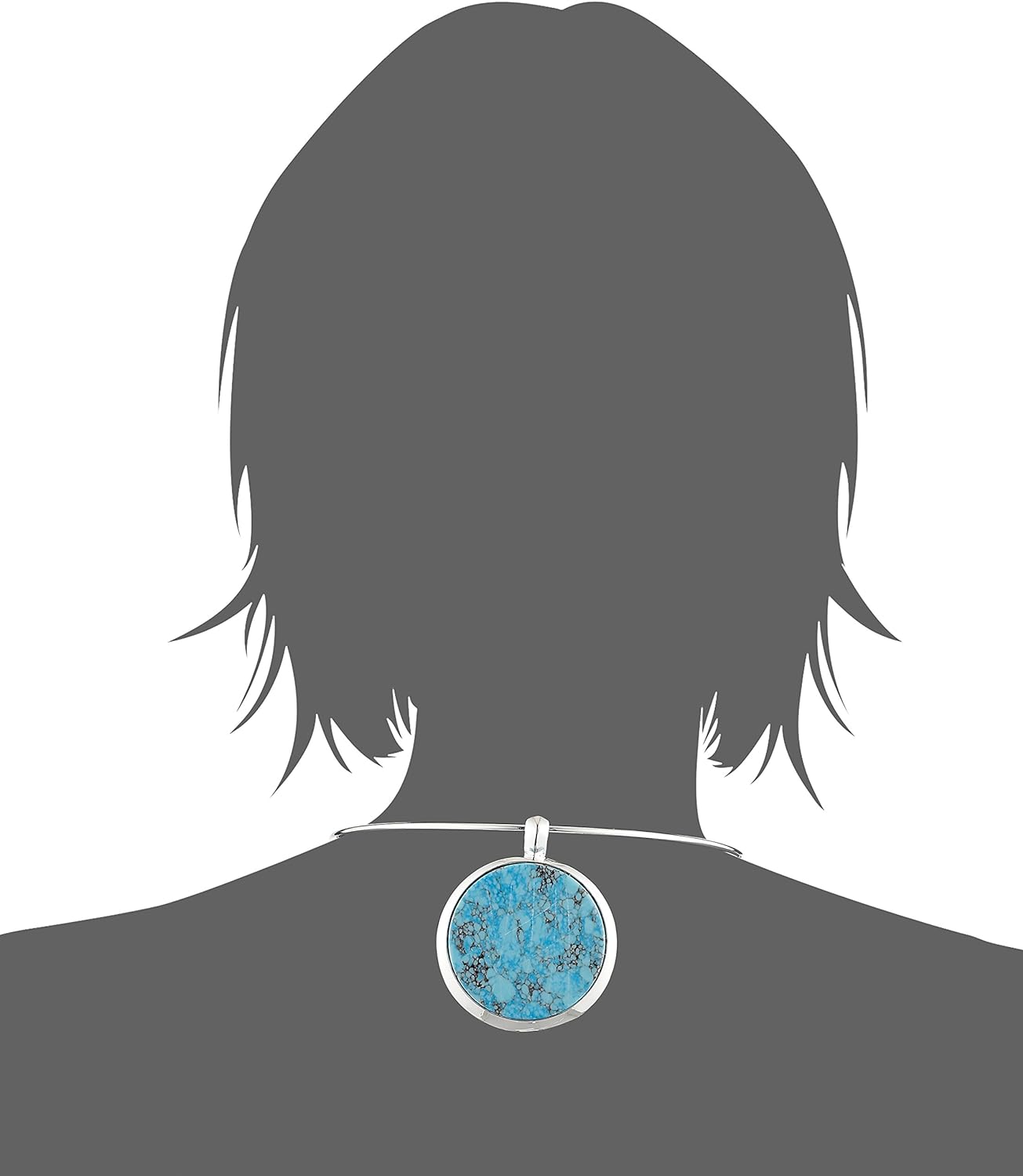 Semiprecious Turquoise Pendant Necklace