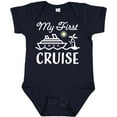 thumbnail image 3 of Inktastic My First Cruise with Cruise Ship and Palm Trees Boys or Girls Baby Bodysuit, 3 of 5