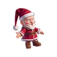 thumbnail image 1 of Adornos navideños de Papá Noel, estatua de resina, regalo de escritorio, figura de pie de Papá Noel festivo para coche, chimenea, hogar, comedor Estilo B, 1 of 8