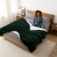 thumbnail image 6 of Utopia Bedding Sherpa Blanket King Size Grey, 90x102 Inches - Soft Warm Plush Fleece Reversible Blanket for Bed, Sofa, Couch, Camping and Travel, 6 of 8