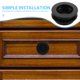 thumbnail image 3 of Greenadscape 2Ud Invisibles Para Armarios Moderno Negro Resistente, 3 of 7