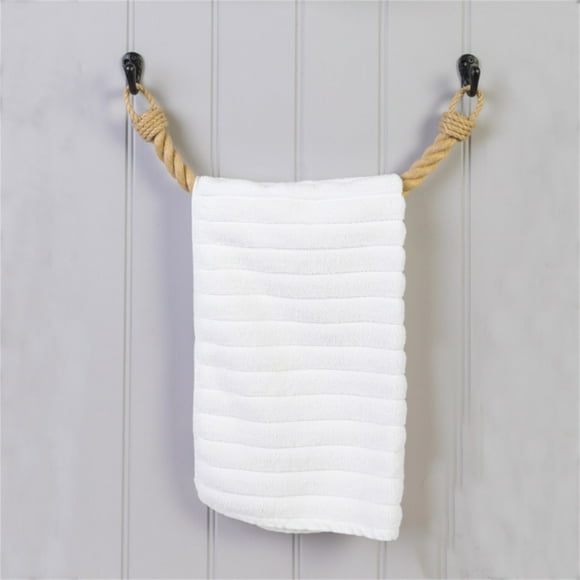 Jute Rope Toilet Paper Holder Wall Mounted Storage Rack for Bathroom or Kitchen Organization 1-Pack
