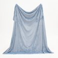 thumbnail image 3 of Great Bay Home Velvet Plush Fleece Reversible Sherpa Warm and Cozy Throw  (50" x 60" Throw, Powder Blue), 3 of 5