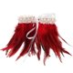thumbnail image 1 of Collar For Women Plume Neckerchief Perfect For Halloween Party 30x16cm Red Costume Prop 1Pack, 1 of 5