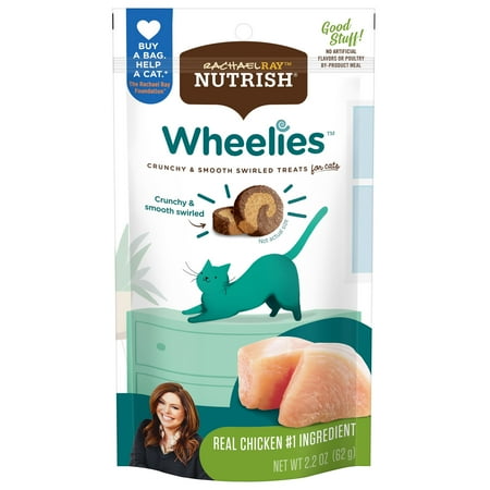 UPC: 0071190216809 | Rachael Ray Nutrish Wheelies Cat Treats With Chicken  2.2 oz. Bag