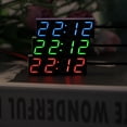 thumbnail image 4 of Reloj Eléctrico Para Coche, Temporizador Digital, Reloj De Temperatura Led, Termómetro, Voltímetro, Pantalla Led, Reloj Digital, Luz Verde, Azul Y Roja Moyic VI008628-03, 4 of 5