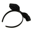 thumbnail image 4 of Diadema Hugo Party Bowknot banda para el cabello con lazo negro satinado, 4 of 8