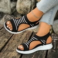 thumbnail image 5 of Xucatan Women's Open Toe Sandals, Sporty Mesh Slip On Walking Shoes, Plus Size Casual Footwear with Cushioned Sole, Versatile Spring Summer Design for Outdoor Activities Gift, 5 of 9
