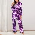 thumbnail image 2 of Sikiie Blue Lightning Pajamas for Women Set, Womens Pajama Sets, Lounge Sets for Women, 2pjs for Women-Large, 2 of 7