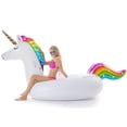 thumbnail image 2 of Flotador inflable para piscina Jasonwell Giant con forma de unicornio para niños y adultos, 2 of 7