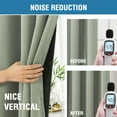 thumbnail image 5 of Turquoize Classic 100% Blackout Curtains, Sage Solid, 52 x 63 Inches, 2 Panels, 5 of 5