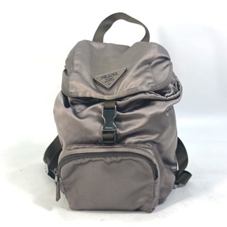 Pre-Owned PRADA BZ0032 backpack bag Backpack gray 
