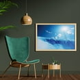 thumbnail image 2 of Waterfall Wall Art with Frame, Niagara Falls and Clear Sky Landscape Image Majestic River Nature Theme Print, Printed Fabric Poster for Bathroom Living Room, 35" x 23", Blue, by Ambesonne, 2 of 2