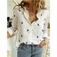 thumbnail image 5 of Camisa Blusas de mujer Top Manga larga Algodón Lino Ajuste suelto Traje diario (Blanco M) Kuymtek Blanco Blanco transparente T M para Mujer, 5 of 5