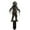 B, variant on XHKUYI Flat Halloween Ground Sign 7.9 Inch, 2D Plastic Halloween Lawn Scene Decor with Printed Character Shape and Ground Insert Base, for Outdoor Garden Porch Party Display