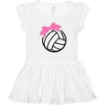 thumbnail image 3 of Inktastic Volleyball with Pink Bow Girls Toddler Dress, 3 of 5