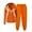 Orange, variant on Brondbend Women's Tracksuit Sweats Sets for Women Long Sleeve Hooded Full Zipper Solid Color Pocket Drawstring Sweatshirt with Sweatpant Outfits Loose Fall Winter Athletic Set,Orange