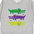 thumbnail image 3 of Inktastic Mardi Gras Holiday Alligators Toddler Sweatshirt, 3 of 4