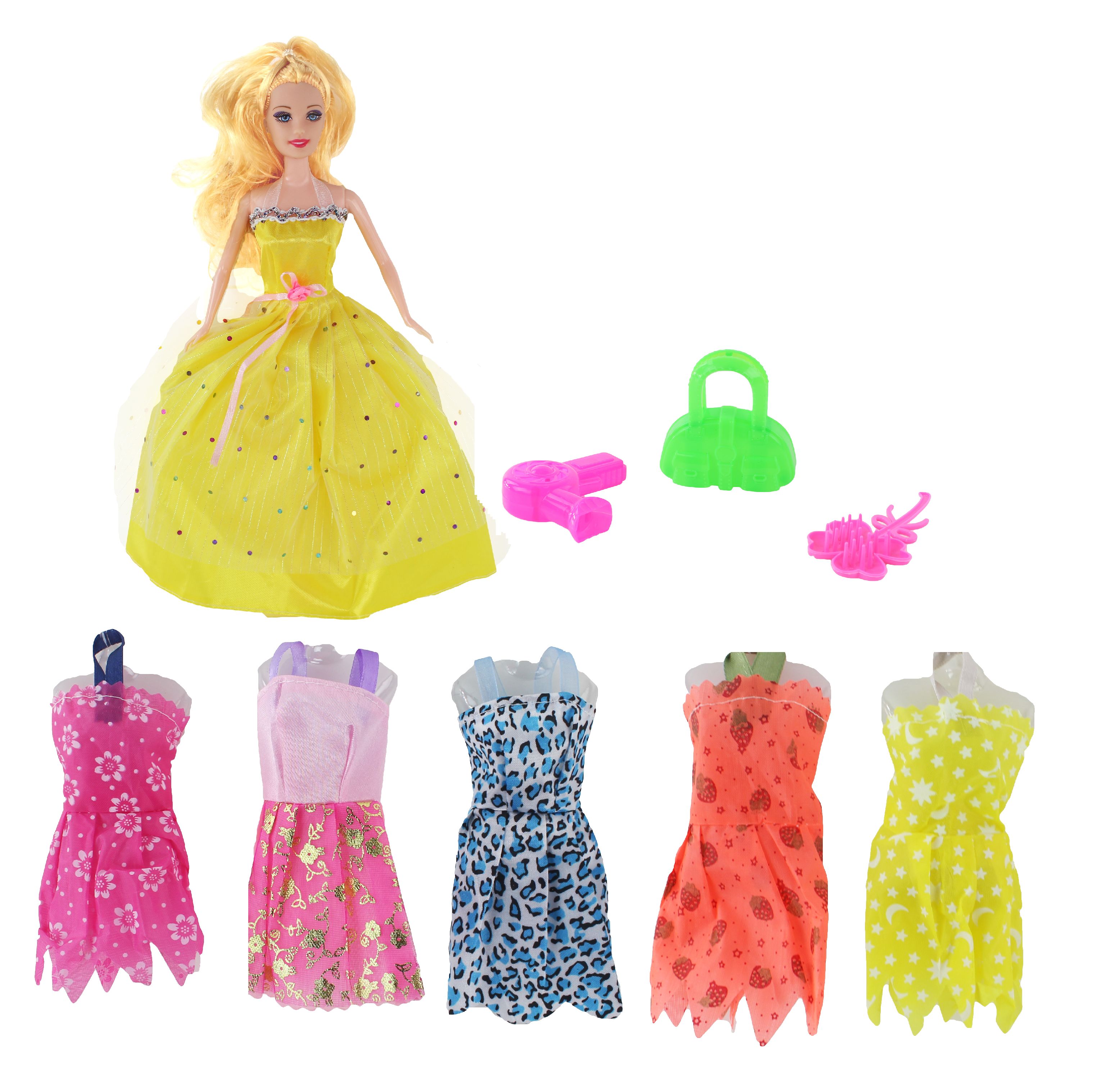 11.5" Fashion Model Doll, Doll set, Tons of Accessories Included! This