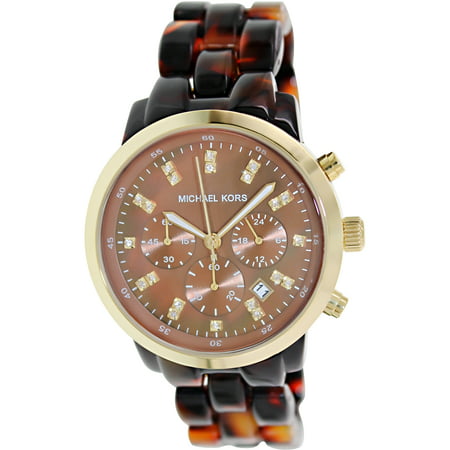 UPC 691464475925 product image for Michael Kors Women's MK5216 Brown Plastic Quartz Watch | upcitemdb.com