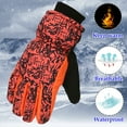 thumbnail image 7 of YAYUBA Kids Gloves Winter,Winter Sports Gloves for Girls Extreme Cold Weather Windproof Thermal Insulation for Skiing Snowboarding Skating Outdoor Adventures,Red, 7 of 7
