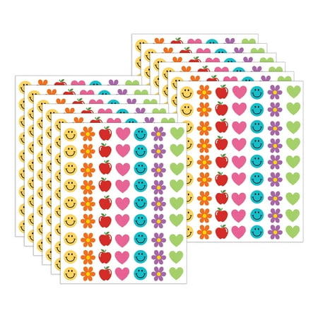 Teacher Created Resources Cool for School Mini Stickers 378 Per Pack 12 Packs