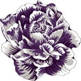 thumbnail image 2 of Flowers 6 Ft Round Throw Accent Area Rugs Floral Rose Flower Shaped Rug Modern for Girls Bedroom Floor Living Room Carpet 302 Purple, 2 of 8