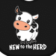 thumbnail image 4 of Inktastic New to the Herd Cute Cow Boys or Girls Baby Bib, 4 of 4