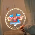 CRAMAX USA Tricolor Flag Shaped Illuminated Independence Day Ambient