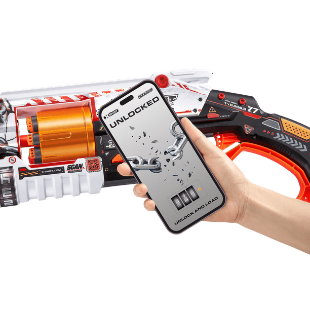 XSHOT Skins Lock Blaster - Outdoor Foam Activity Center Blaster