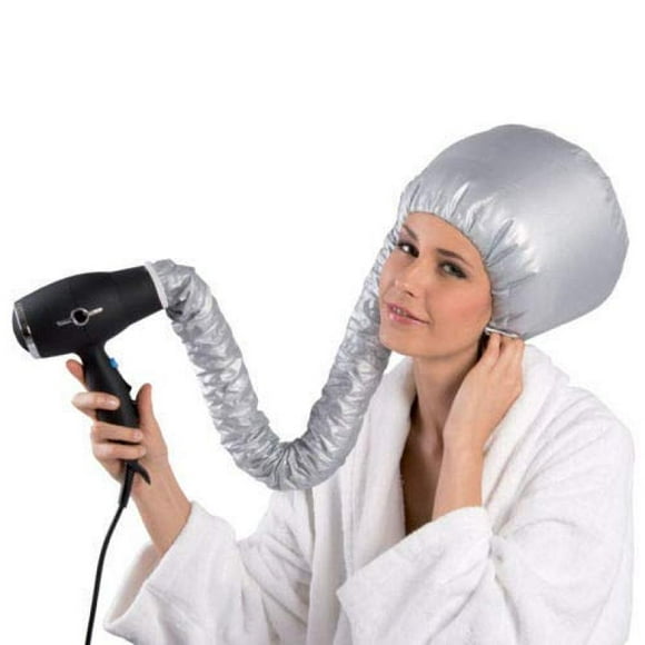 Casquette de Séchage Cheveux Doux Chapeau Sécheur Accessoire Curlformers Silver Dry