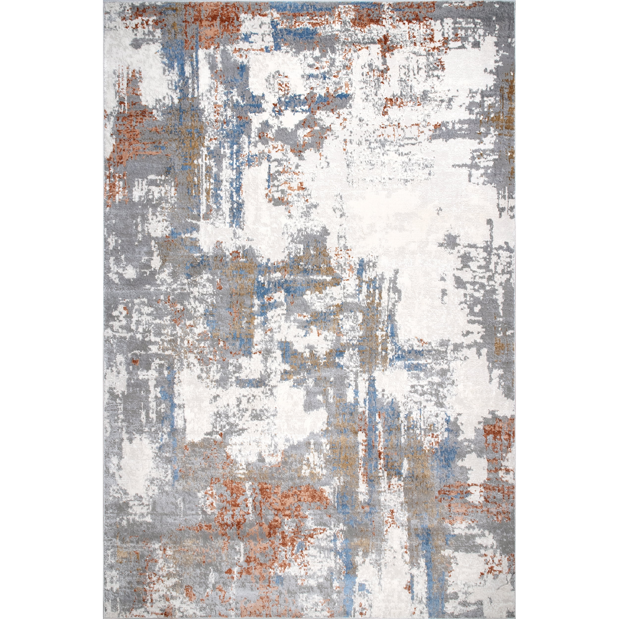 nuLOOM Cleo Modern Abstract Area Rug, 8' x 10', Light Gray - Walmart.com