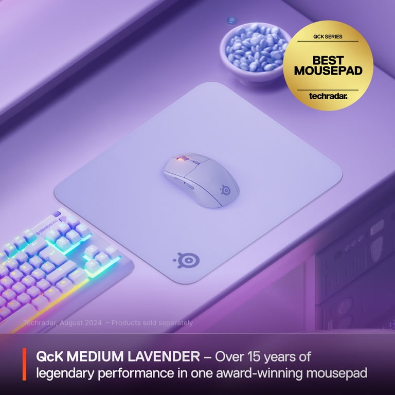 Micro-Woven Cloth Gaming Mouse Pad Medium Lavender photo 2