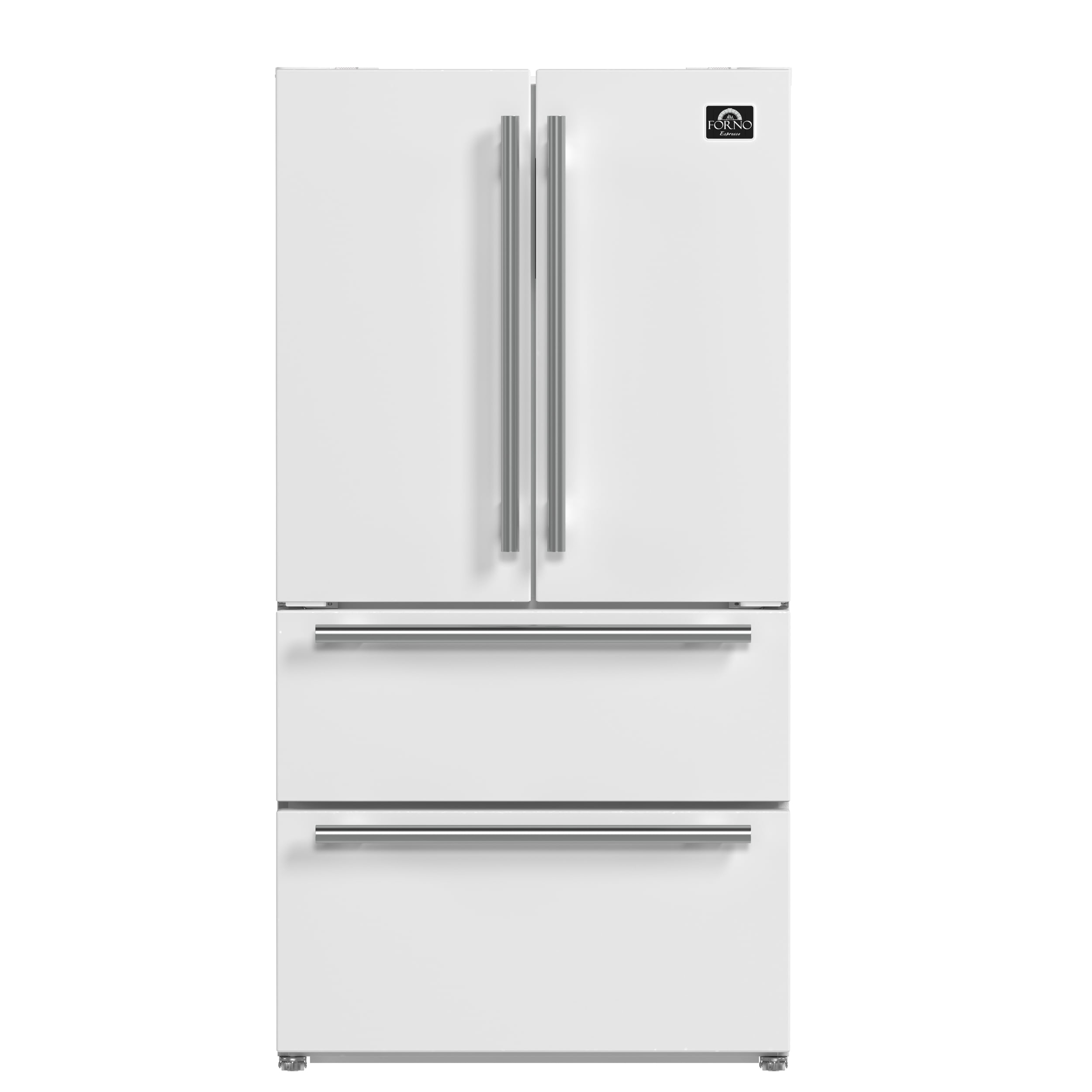 Forno Espresso Moena 36-inch French Door Refrigerator in White, 19.2 Cu.ft