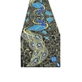 thumbnail image 3 of MYPOP Fantasy Peacock Table Runner Placemat 14x72 inches, Peacock Birds Table Cloth for Office Kitchen Dining Wedding Party Home Decor, 3 of 6