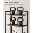 thumbnail image 6 of 5-Tier Storage Rack Bookshelf Bookcase for Living Room Office Rustic Brown and Black, 6 of 9