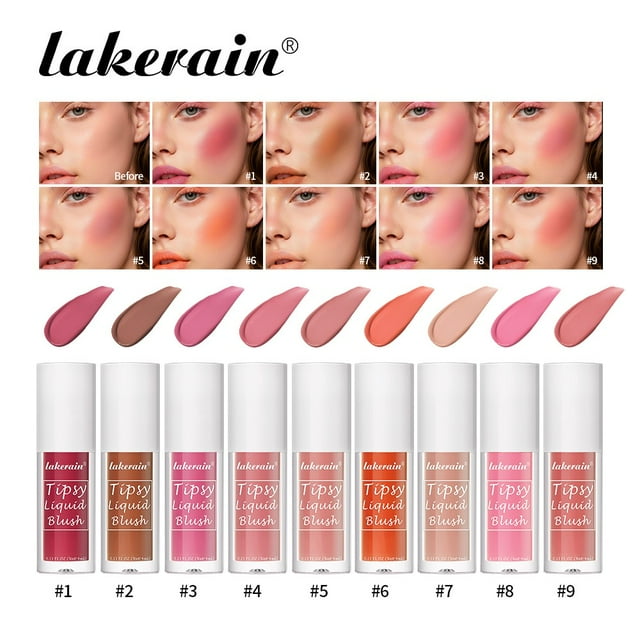 Light And Transparent Liquidpowder Blusher Creates Natural Color 4ml,PENDANE,Plastic,A