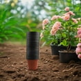 thumbnail image 5 of 100Pcs Plastic Flower Pots Round Plant Pots For Potting Plants Cuttings Herbs Succulents Gardens Porches Greenhouses Spare Parts, 5 of 8