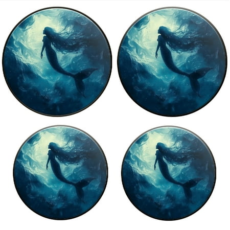 

Bahomeck Electric Stove Burner Covers Set Of 4 Mermaid Swimming In The Deep Blue Ocean Metal Gas Stove Burner Covers Protecting Gas Stoves 8 Inch And 10 Inch