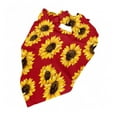 thumbnail image 5 of Bingfone Sunflowers On Red-Washable Dog Scarf Triangle Adjustable Puppy Bandana Bib Handkerchief For Medium Large Dog Cat, 5 of 9