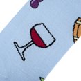 thumbnail image 4 of Crazy Socks, Womens, Food, Wine, Crew Socks, Novelty Silly Fun Cute, 4 of 6