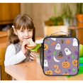 thumbnail image 6 of Insulated Square Lunch Bag with Side Mesh Pocket Fashion Lunch Box Reusable Lunch Tote 10.5" x9.5" x3.5" Halloween and Ghost, 6 of 6