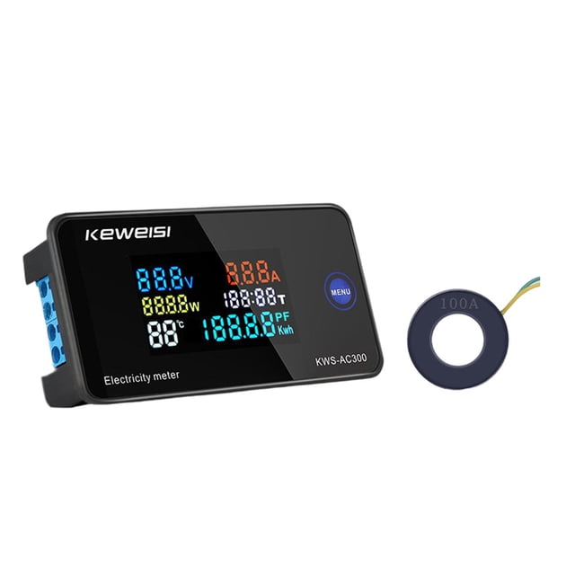 maskred Electricity Meter Digital Ampermeter Voltmeter Timing Usage closed