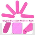 thumbnail image 5 of 100 Piezas Limas De Uñas Color Doble Lijado Mini Buffer Madera 180/240 Herramientas Desechables Manicura, 5 of 5