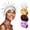 White/Gold/dark coffee/light purple, variant on 4 Pack Satin Silk Sleep Bonnet with Soft Band, Adjustable Cap for Men Women Curly Hair